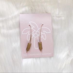 New Gold colored Arrow Earrings